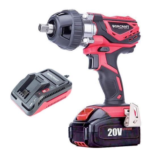 Masina de insurubat de impact, 20V Li-ion, cu acumulator 2Ah, incarcator, 350 Nm, 1/2", Worcraft