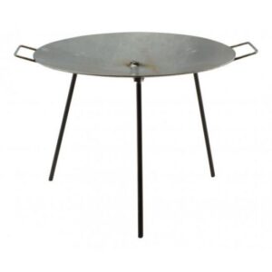 Disc pentru gratar, metalic, cu picioare si agatator, 60x32 cm, Perfect Home - imagine 1