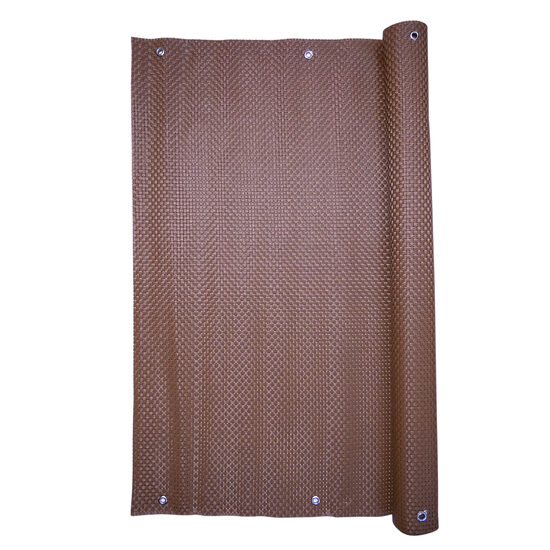 Paravan pentru balcon, terasa, gard, UV, 800 g/m2, maro, 3x0.9 m