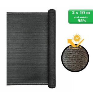 Plasă de umbrire 95% pentru legumicultură, 2x10 m, Strend Pro - imagine 1