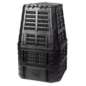 Compostor de gradina, 1000 L, negru - imagine 1