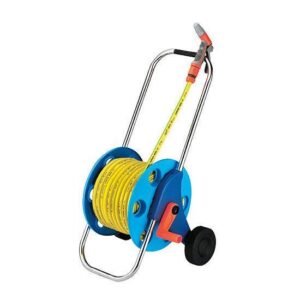 Furtun cu carucior pentru gradina, pistol de stropit, 1/2", 30 m - imagine 1