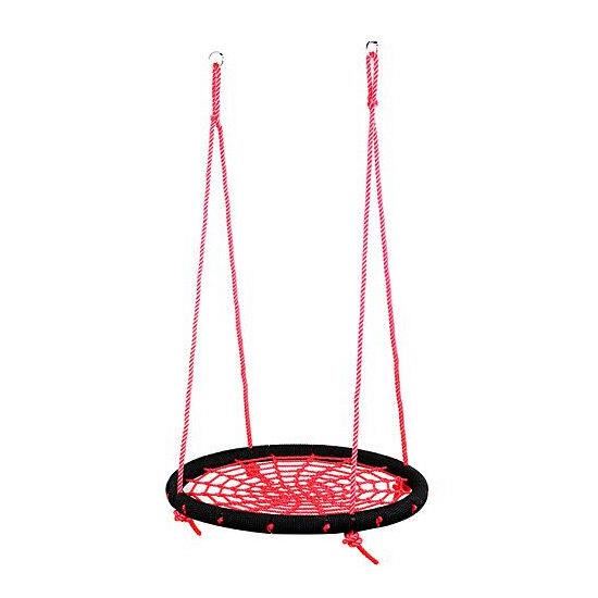Leagan suspendat, cuib de barza, rosu, max 70 kg, 95 cm, Leq Arachne
