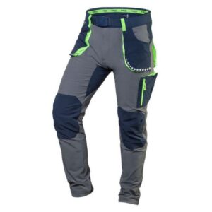 Pantaloni de lucru elastici slim fit gri, marimea XXXL/58, NEO - imagine 1