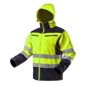 Geaca de lucru, reflectorizanta, galben, impermeabil, model Visibility, marimea M/50, NEO - imagine 1