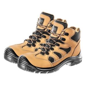 Bocanci de lucru, S3, SRC, protectie compozit, piele nabuc, marimea 42, NEO - imagine 1