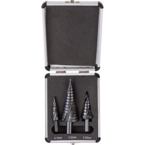 Set 3 burghie în trepte pentru metal, 4-32 mm, Richmann Exclusive - imagine 1