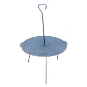Disc pentru gratar, fonta, cu picioare si agatator, 52 cm, Premium - imagine 1