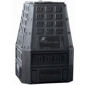 Compostor de gradina, 850 L, negru, Evogreen - imagine 1