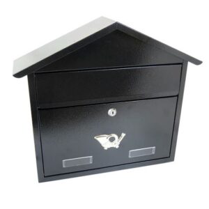 Cutie postala, negru, format C4, 43x12x39 cm, Damech - imagine 1