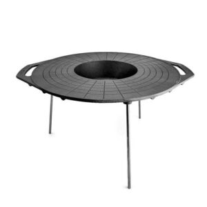 Disc pentru gratar, fonta, tip grill, cu picioare, 52 cm, Mixt Barbeque - imagine 1