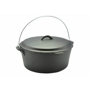 Ceaun fonta, cu maner si capac, 6 L, 30x10 cm, Perfect Home - imagine 1