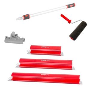 Set 3 gletiere profesionale din inox cu rola si prelungitor, 80 cm, Strend Pro - imagine 1