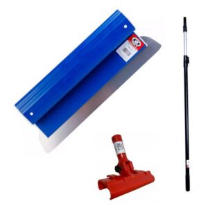 Set gletieră din inox cu prelungitor telescopic 1.2-2.2 m, 40 cm, Olejnik - imagine 1