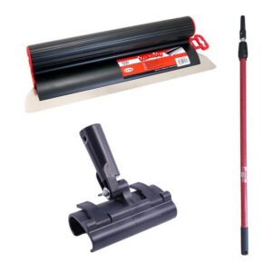 Gletieră profesională din inox cu mâner telescopic 1.2-2.2 m, 40 cm, Lanoliv - imagine 1