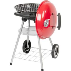Grătar pe cărbuni rotund cu capac și roți, 34.5 cm, Strend Pro - imagine 1