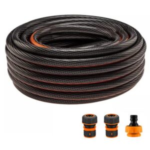 Furtun de grădină antirăsucire cu accesorii, 6 straturi, 3/4, 50 m, NEO - imagine 1