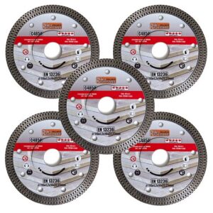 Set 5 discuri diamantate turbo subțiri pentru ceramică 115 mm Richmann Exclusive - imagine 1
