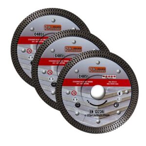Set 3 discuri diamantate turbo subțiri pentru ceramică 125 mm Richmann Exclusive - imagine 1
