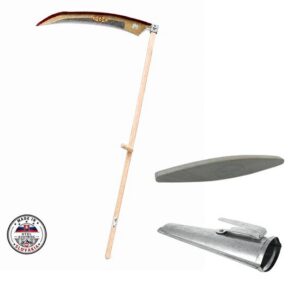 Coasă manuală tradițională cu coadă din lemn, 700 mm, Strend Pro - imagine 1