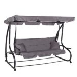 Balansoar de grădină cu funcție pat, 4 locuri, 220×120 cm, Springos