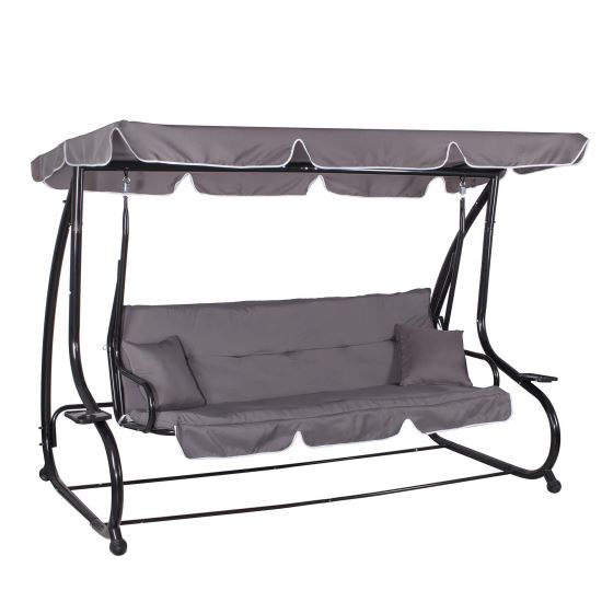Balansoar de grădină cu funcție pat, 4 locuri, 220×120 cm, Springos