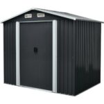 Căsuță de grădină metalică pentru unelte, 236x174x206 cm, Strend Pro