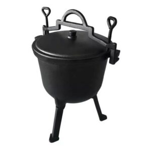 Ceaun din fontă emailată sub presiune pentru gătit în aer liber, 7 L, Perfect Home
