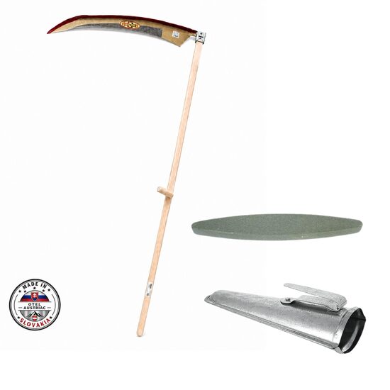 Coasă manuală cu coadă de lemn, lamă 700 mm, oțel austriac, Strend Pro