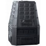 Compostor de grădină din plastic negru 850 L, Prosperplast