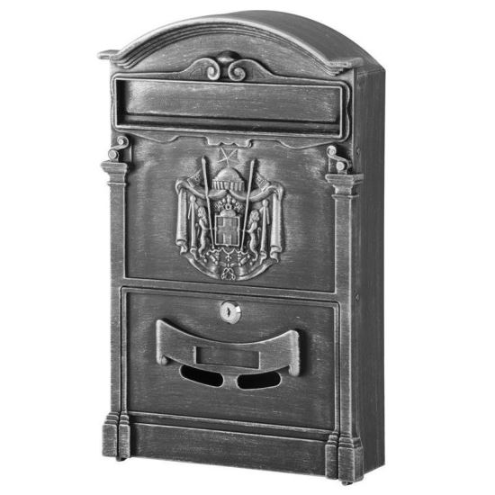 Cutie poștală din aluminiu cu aspect antic, 25.5x9x41 cm, Strend Pro
