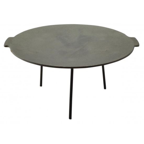 Disc din fontă pentru grătar cu picioare, 45 cm, Perfect Home