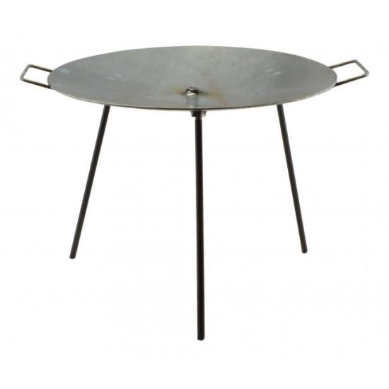 Disc pentru grătar din fier cu picioare și agățător, 60 cm, Perfect Home