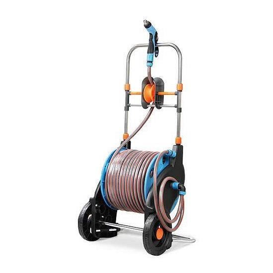 Furtun cu derulator metalic pentru grădină 1/2″, 52 m, Strend Pro