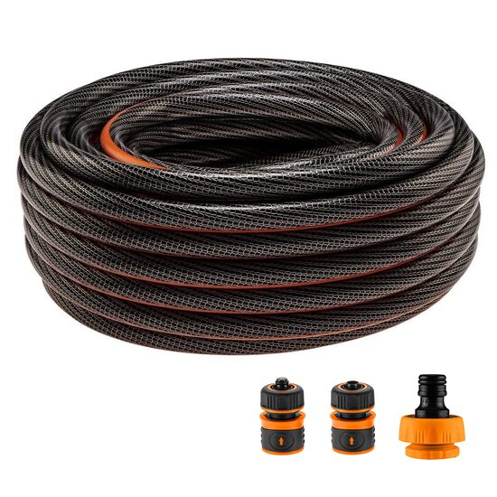 Furtun de gradina antirasucire cu accesorii, 6 straturi, 1/2″, 50 m, NEO