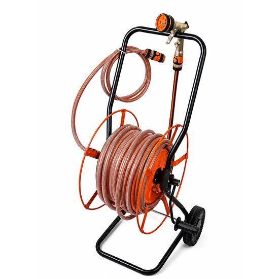 Furtun de grădină cu cărucior metalic 1/2″ 30+2 m Richmann Exclusive