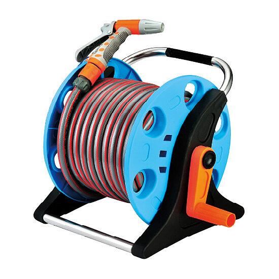 Furtun de gradina cu derulator si pistol de stropit, 1/2″, 20 m, Strend Pro