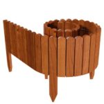 Gard decorativ de grădină din lemn, flexibil, 200 cm