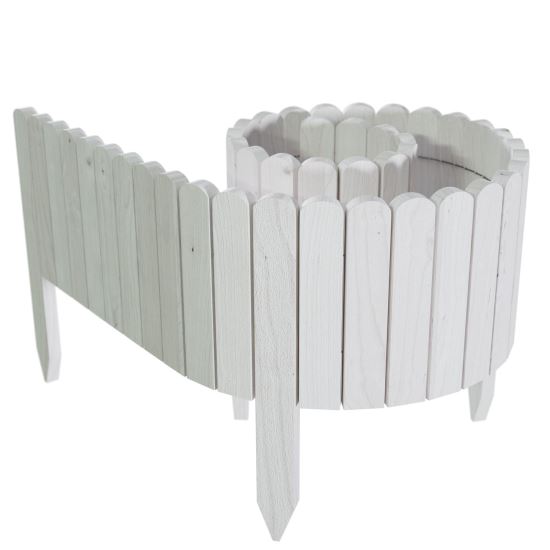 Gard decorativ de grădină din lemn, flexibil, 200 cm