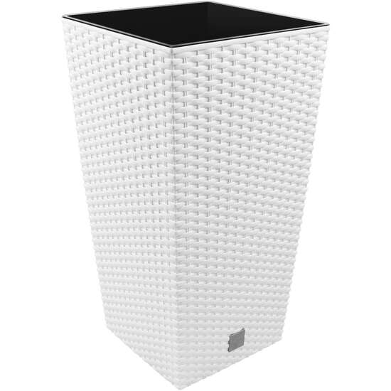 Ghiveci pătrat imitație ratan, H 61 cm, Prosperplast