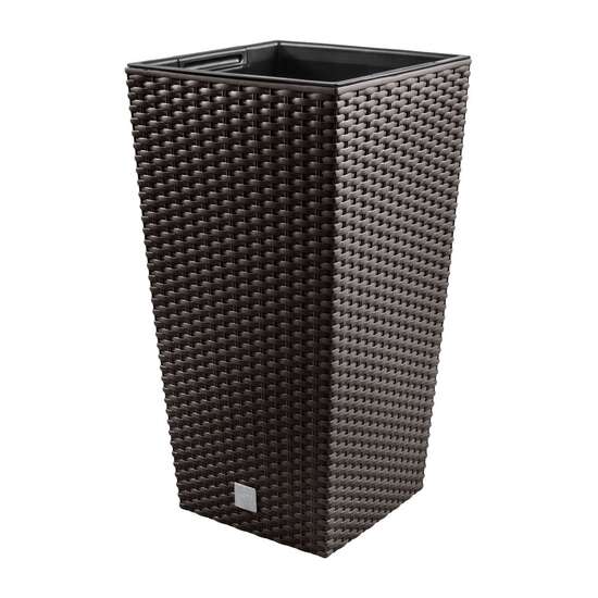 Ghiveci pătrat imitație ratan, H 61 cm, Prosperplast Ghiveci pătrat imitație ratan, H 61 cm, Prosperplast