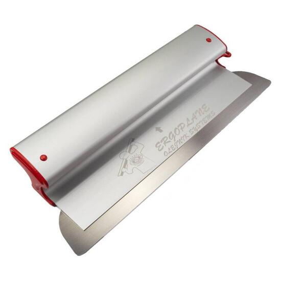 Gletieră profesională cu mâner din aluminiu, lamă inox 0.3 mm, 80 cm
