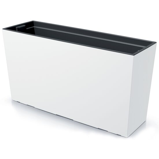 Jardinieră albă din plastic pentru flori, 77 cm, Prosperplast