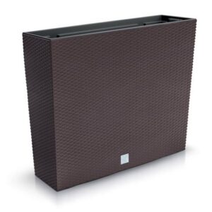 Jardinieră decorativă cu aspect de ratan, maro, 58 cm, Prosperplast