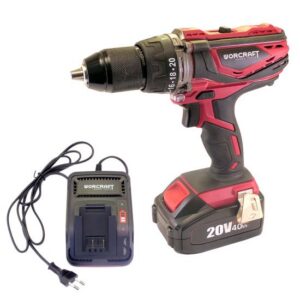 Mașină de găurit și înșurubat cu percuție, 20V, 4 Ah, 13 mm, Worcraft