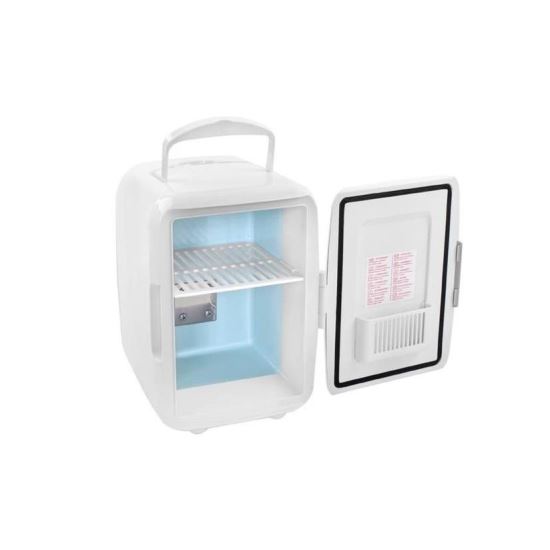 Mini frigider portabil auto 12V/220V, capacitate 4 L, alb, IsoTrade