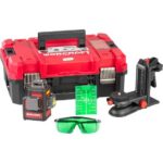 Nivelă laser 3D 360° cu linii verzi, 50 m, 14 cm, Worcraft