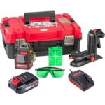 Nivelă laser verde 360° 3x3D cu acumulator 20V 14 cm Worcraft