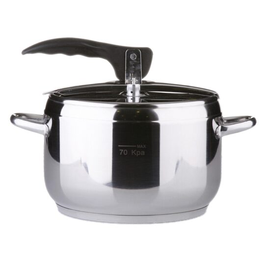 Oală sub presiune din inox compatibilă cu inducție, 3.5 L, Perfect Home