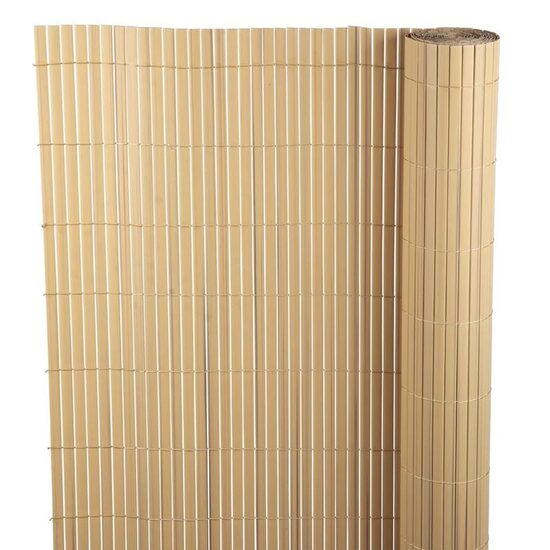 Paravan de gard pentru balcon și terasă, PVC tip bambus, 3×2 m, Strend Pro